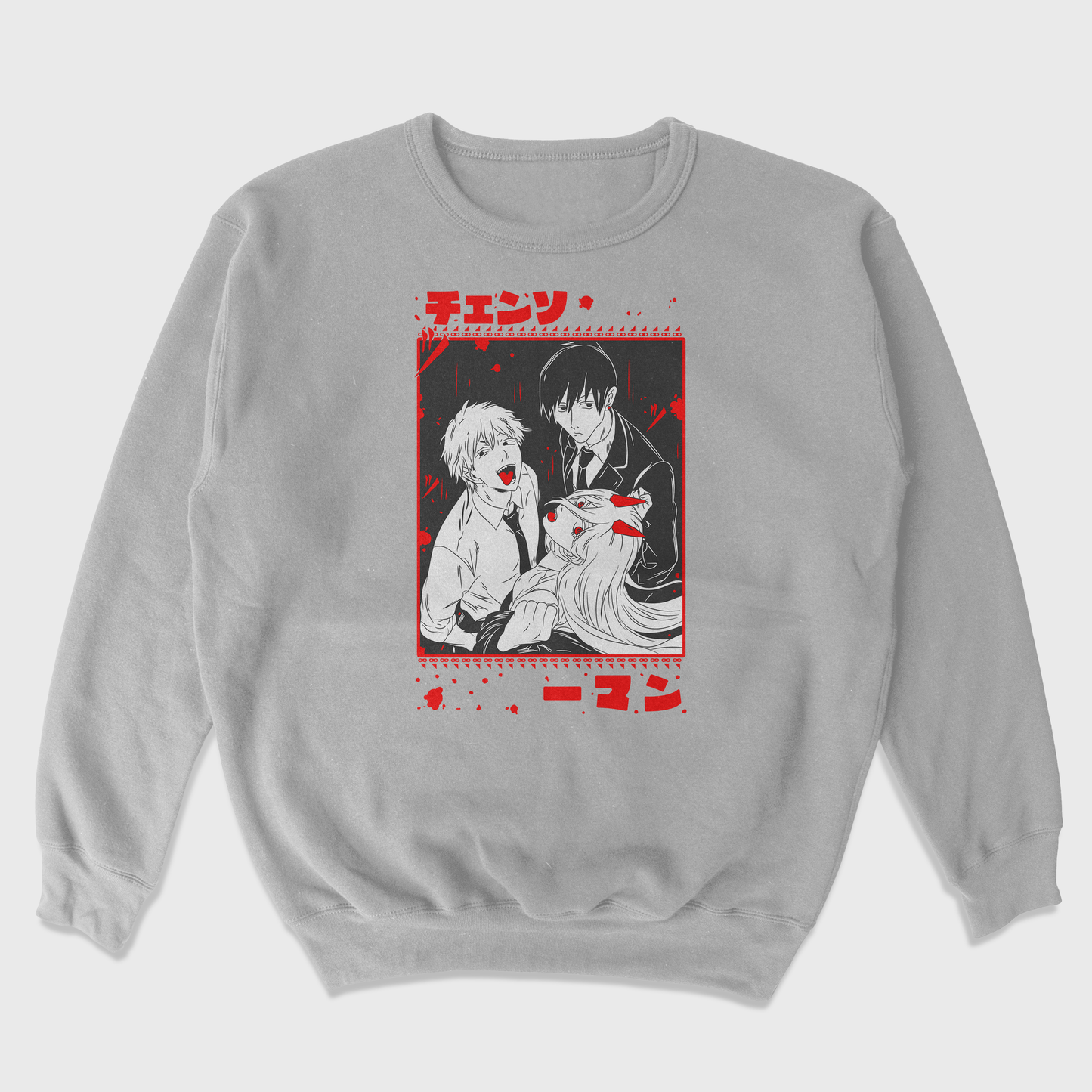 Moletom Gola Redonda Chainsaw Man Makima Aki Denji