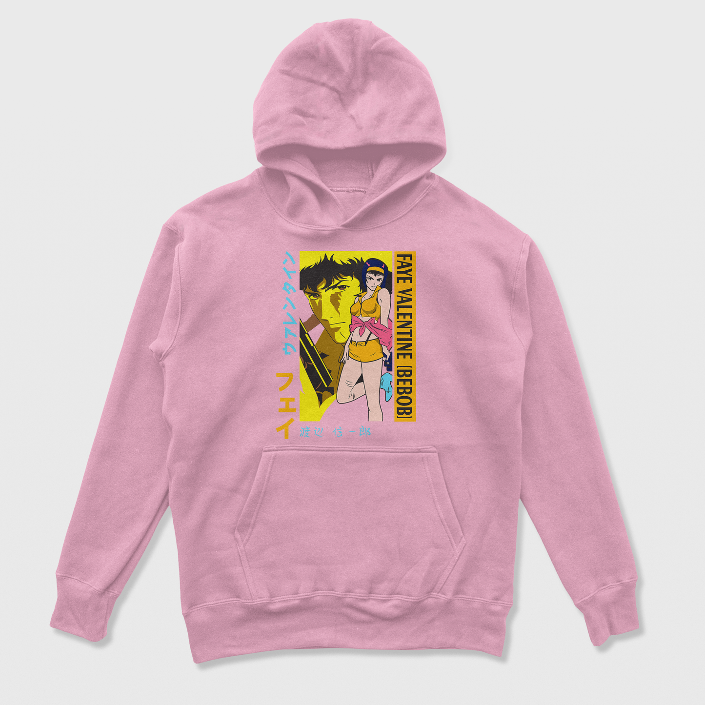 Moletom Canguru Cowboy Bebop Faye Valentine-rosa bebe