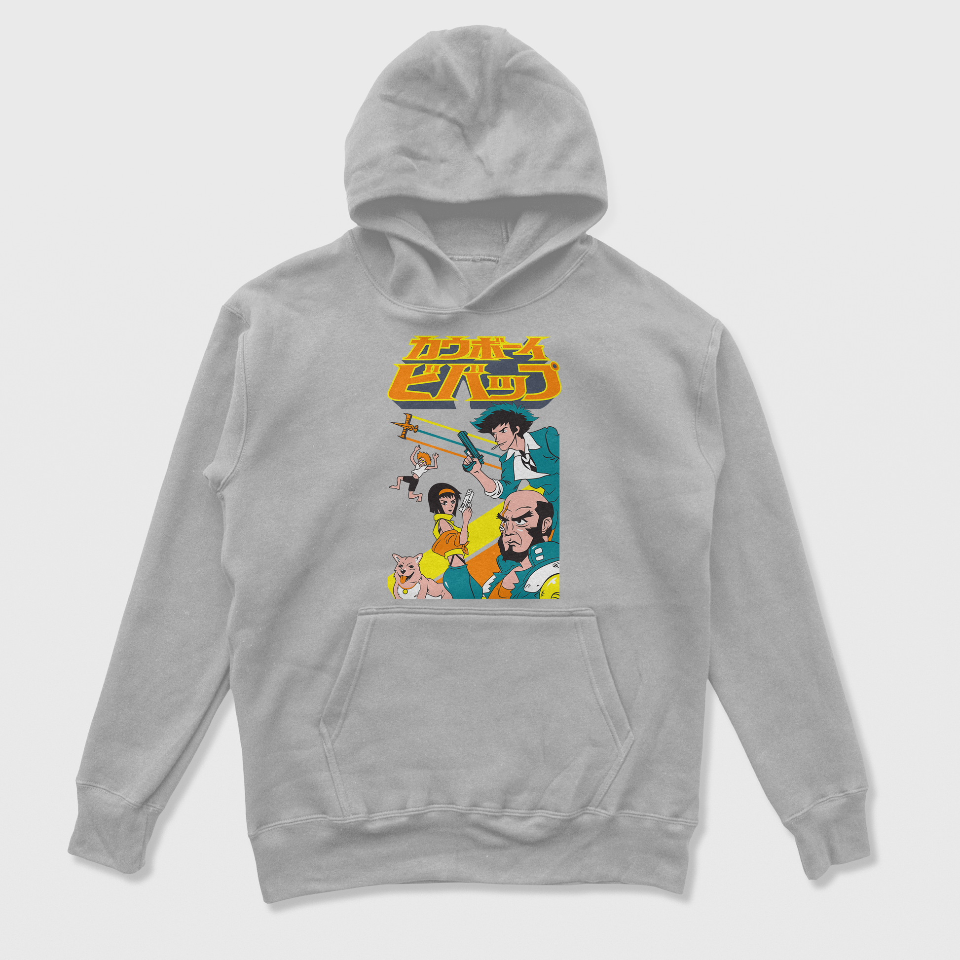 Moletom Canguru Cowboy Bebop Personagens-cinza