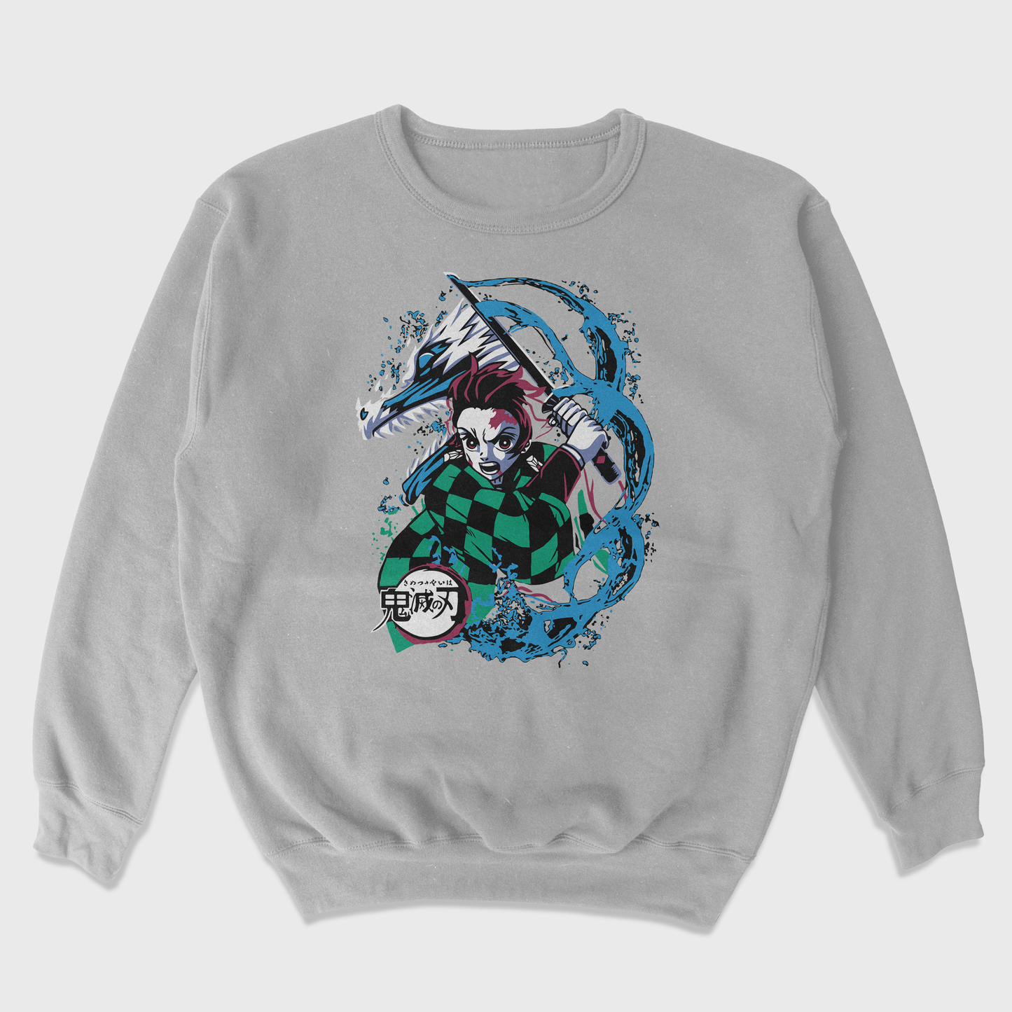 Moletom Gola Redonda Demon Slayer Water