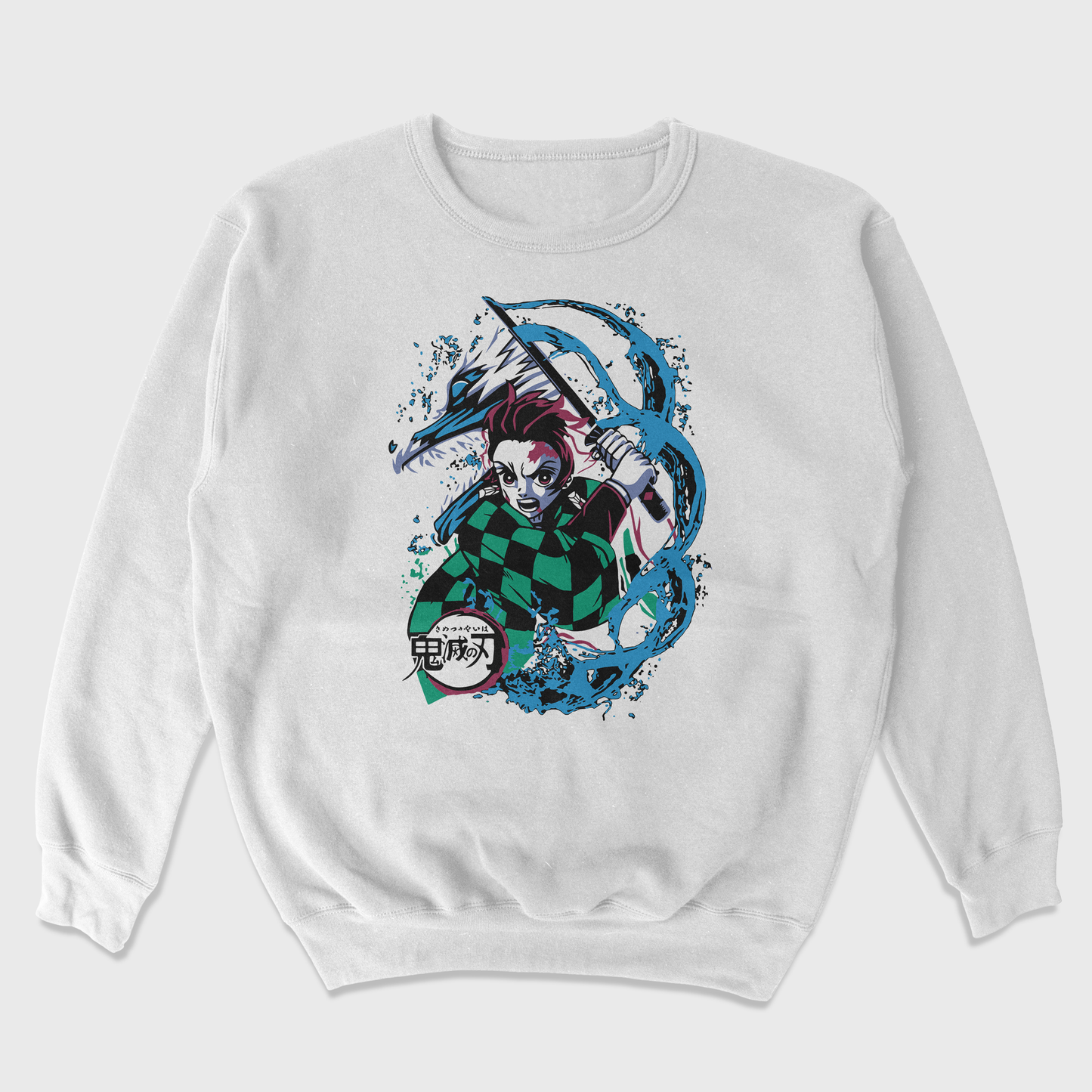 Moletom Gola Redonda Demon Slayer Water