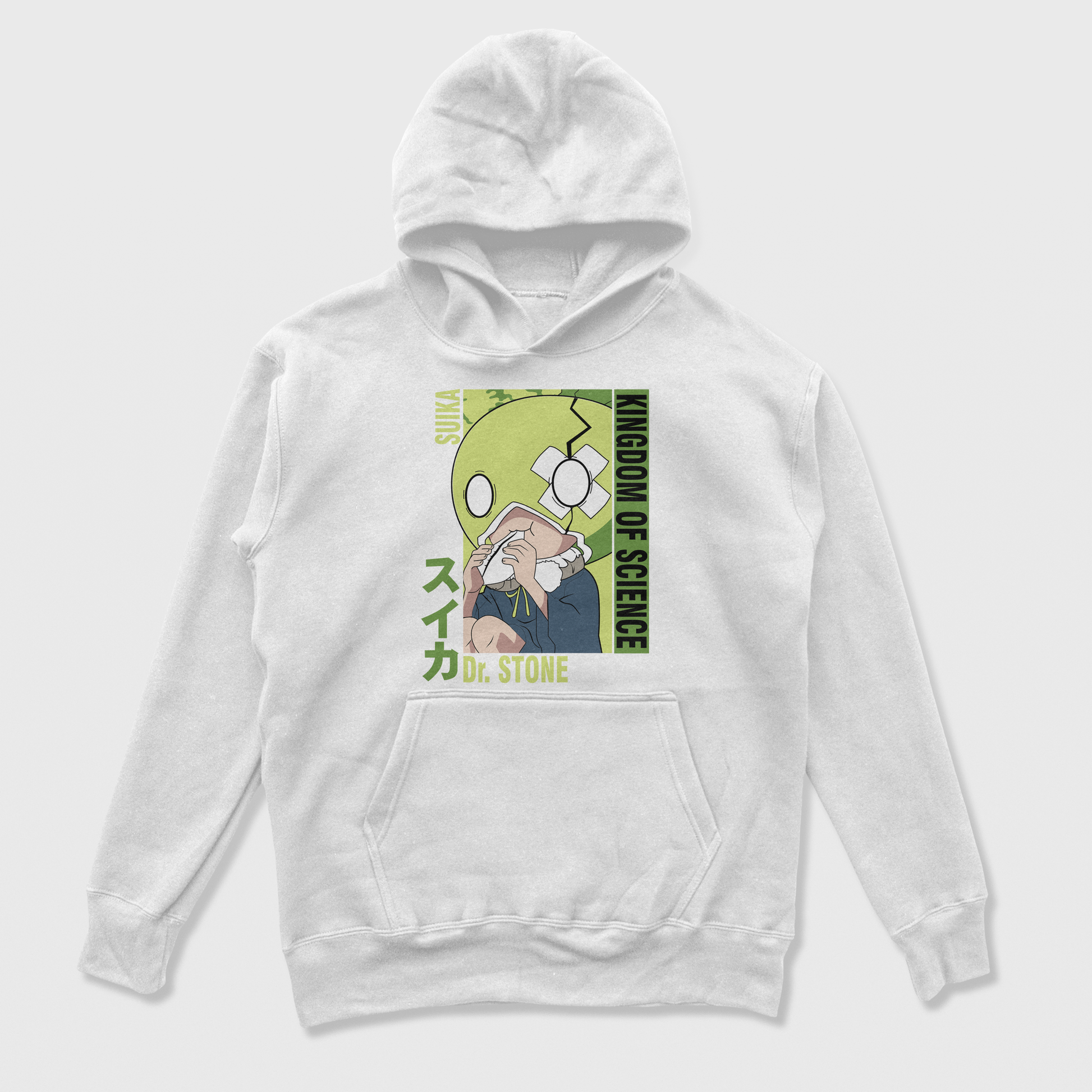 Moletom Canguru  Dr Stone Kingdom Of Science  Branco