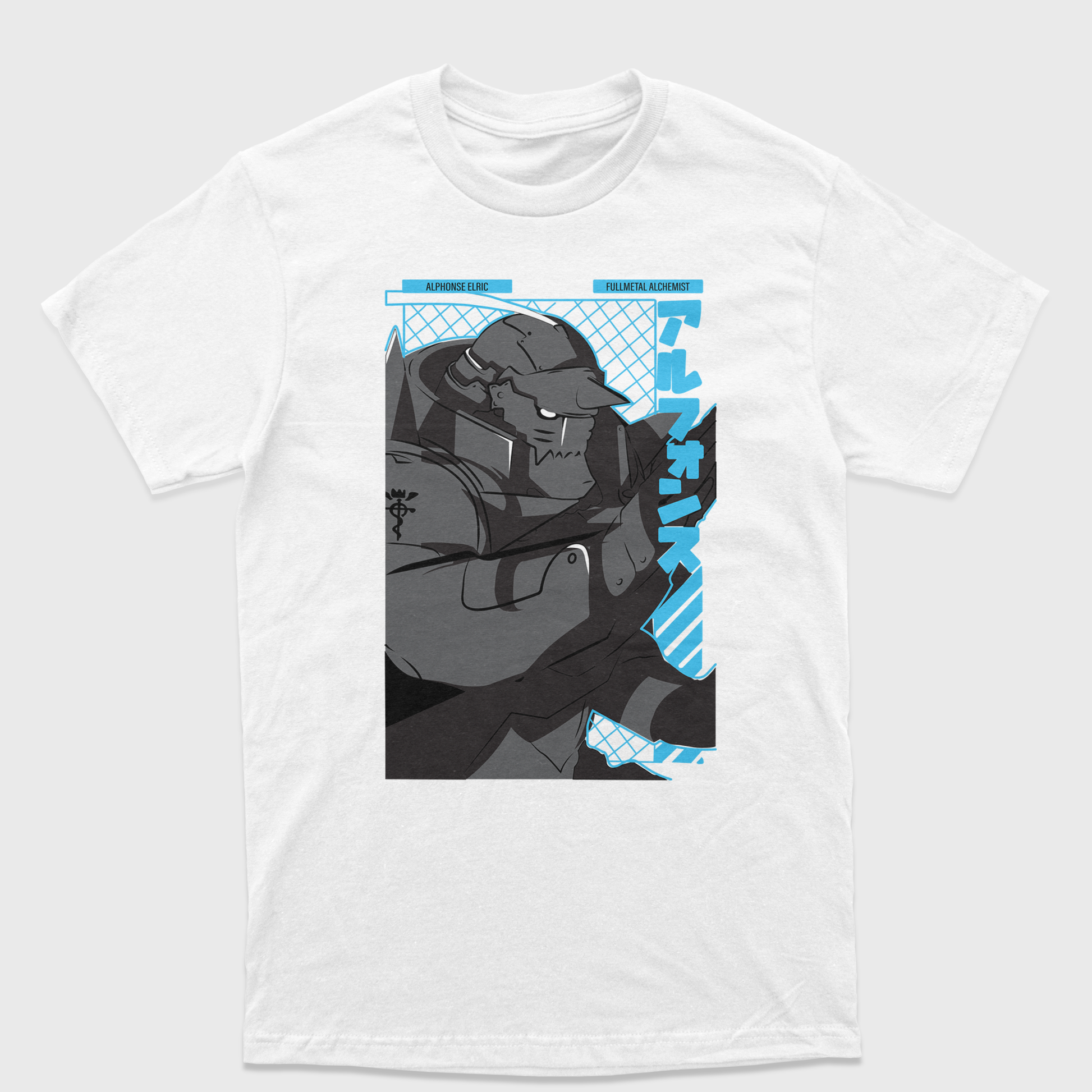 Camiseta Fullmetal Alchemist Alphonse Elric Branco