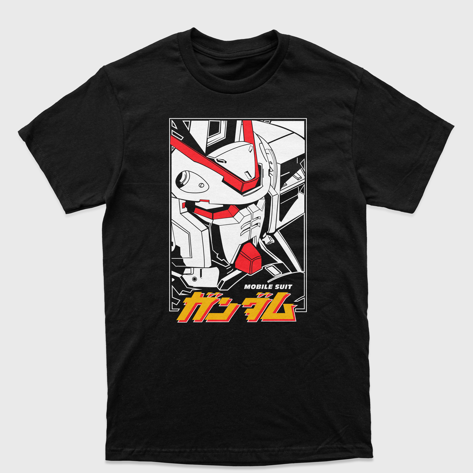 Camiseta Gundam Mobile Suit Preto
