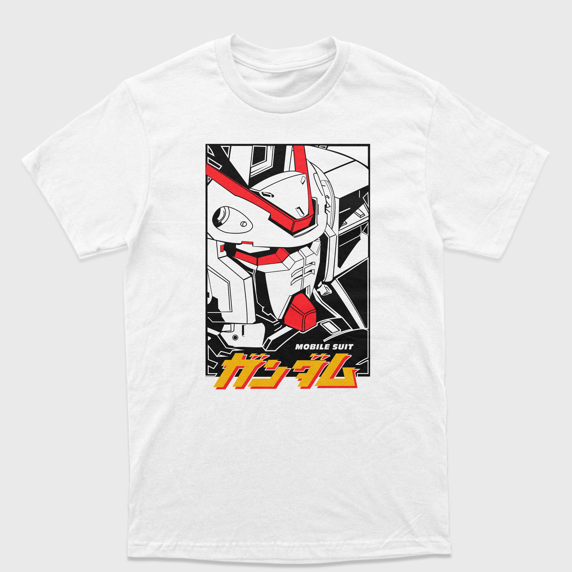 Camiseta Gundam Mobile Suit Branco