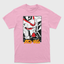 Camiseta Gundam Mobile Suit Rosa Bebê 