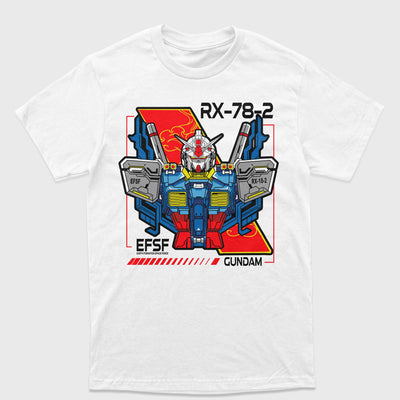 Camiseta Gundam RX-78-2 Branco