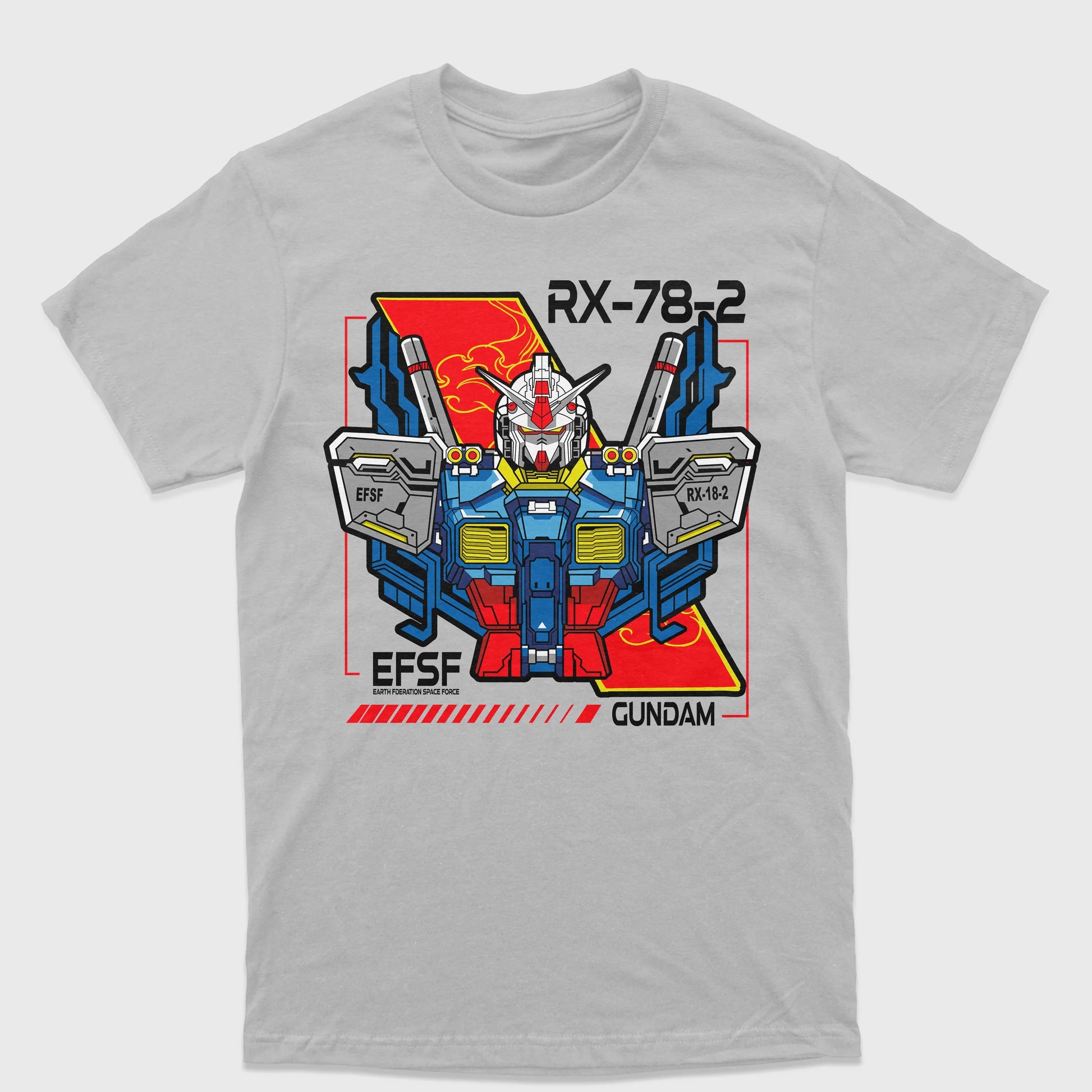 Camiseta Gundam RX-78-2 Cinza