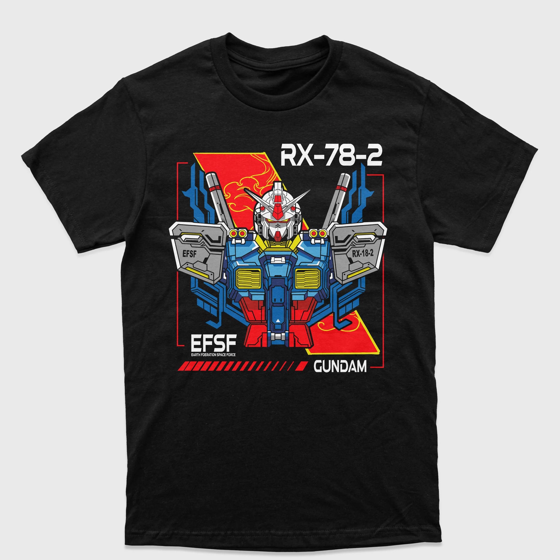 Camiseta Gundam RX-78-2 Preto