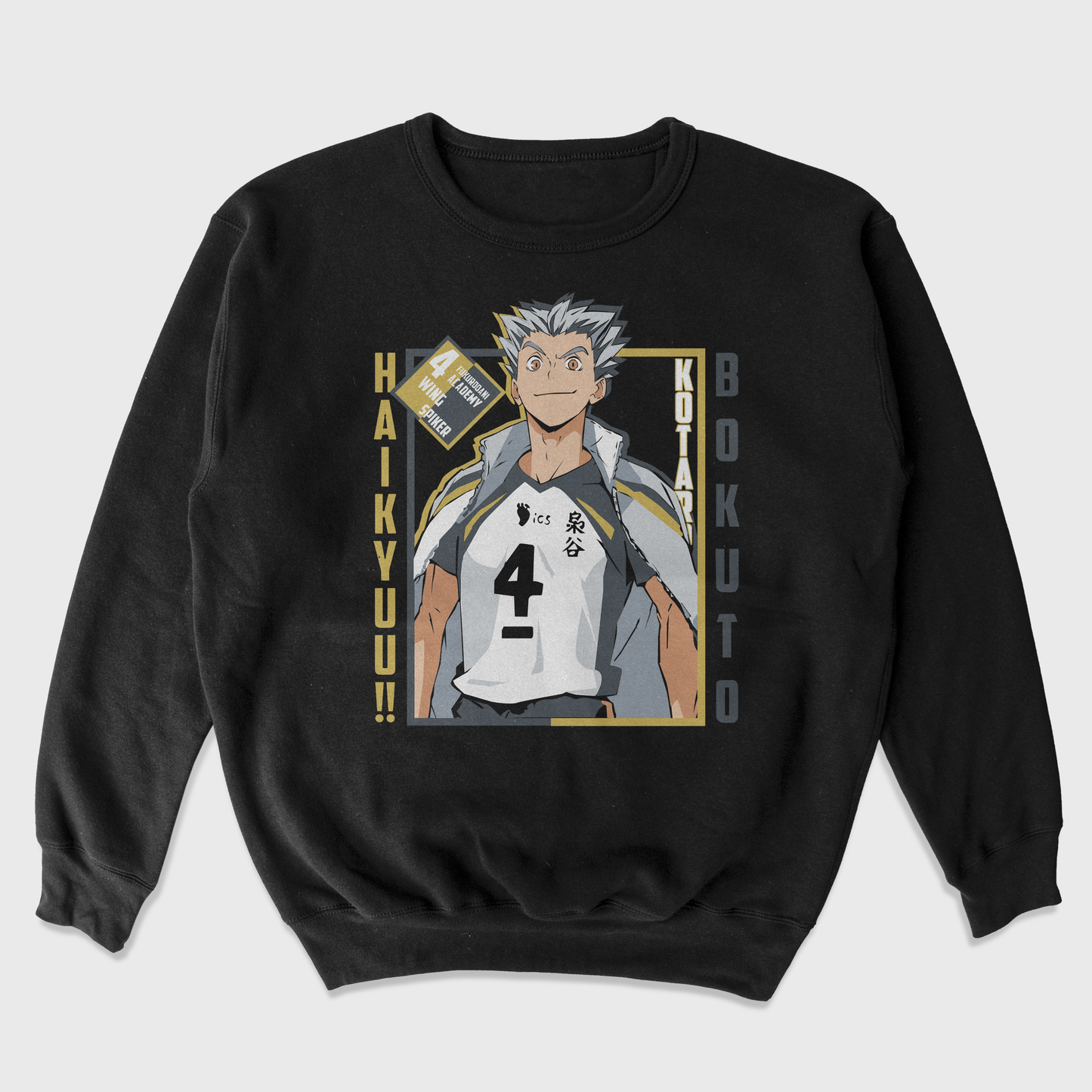 Moletom Gola Redonda Bokuto Haikyuu!!