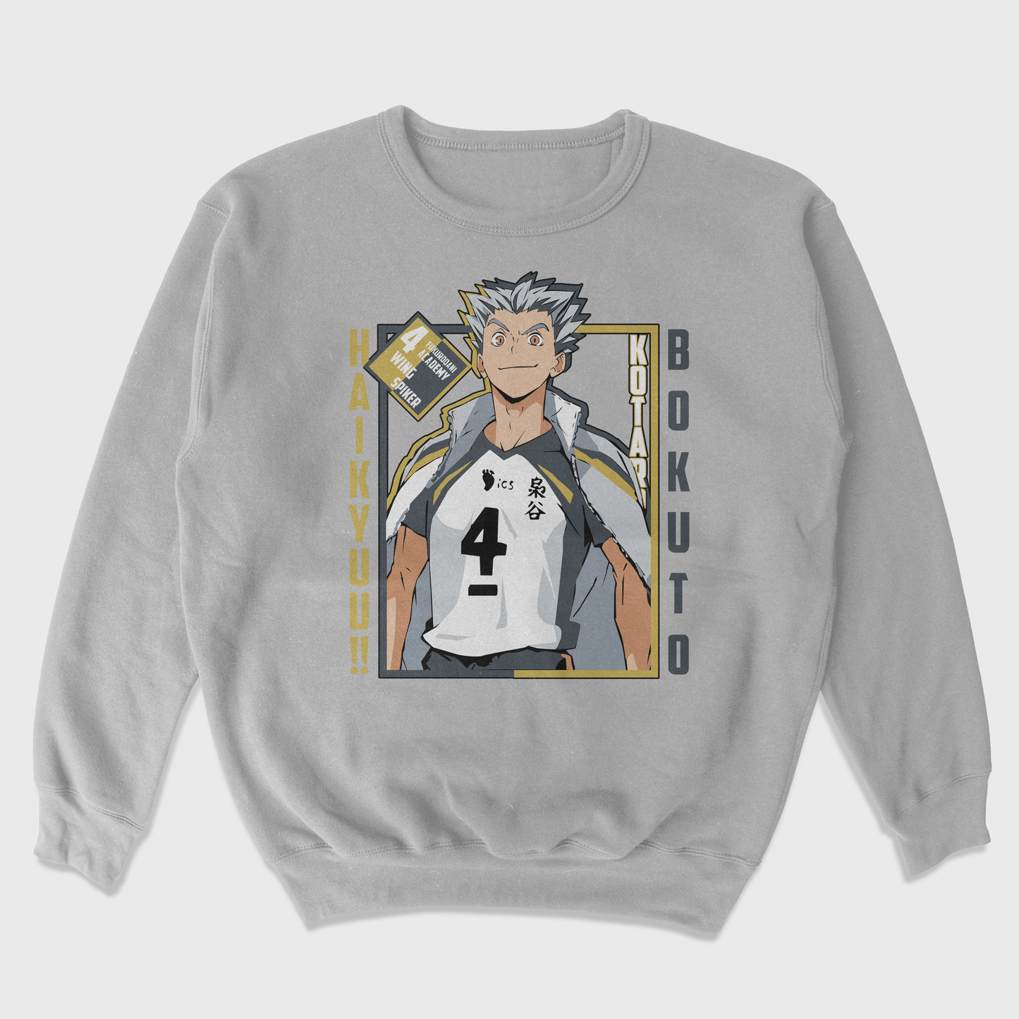 Moletom Gola Redonda Bokuto Haikyuu!!