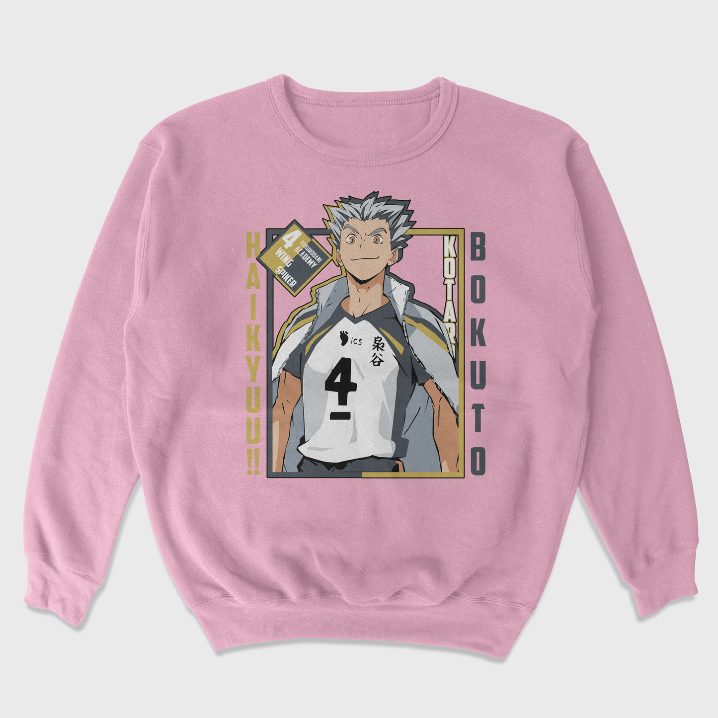 Moletom Gola Redonda Bokuto Haikyuu!!