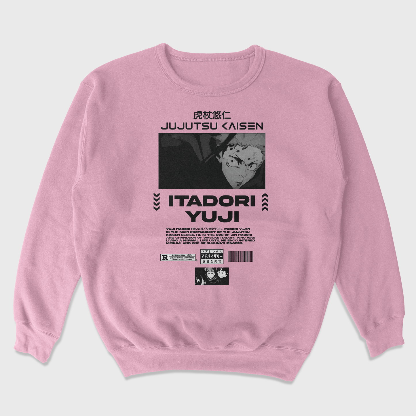 Moletom Gola Redonda Jujutsu Kaisen Itadori Yuji