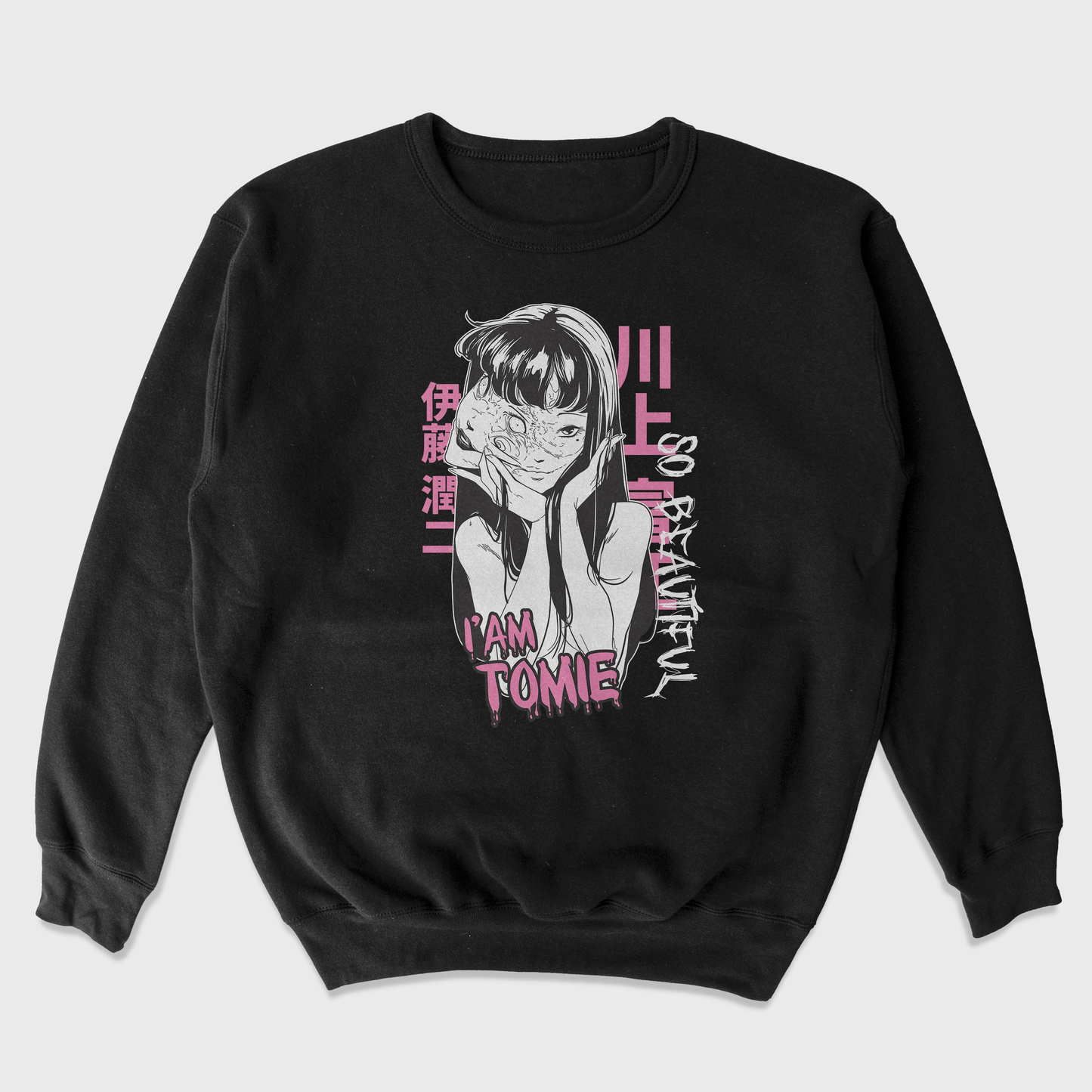 Moletom Gola Redonda Junji Ito Tomie Beautiful