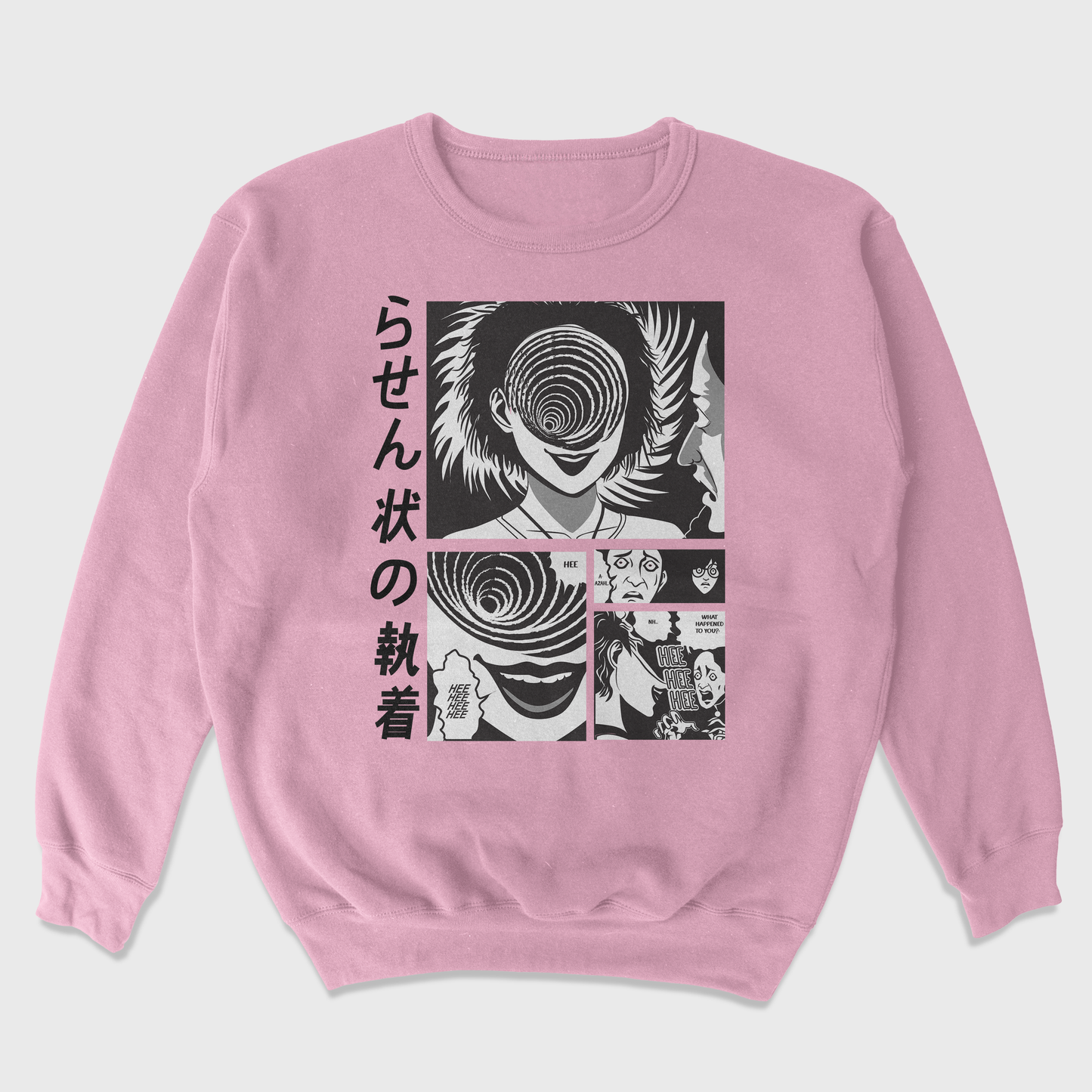 Moletom Gola Redonda Junji Ito Uzumaki Hee