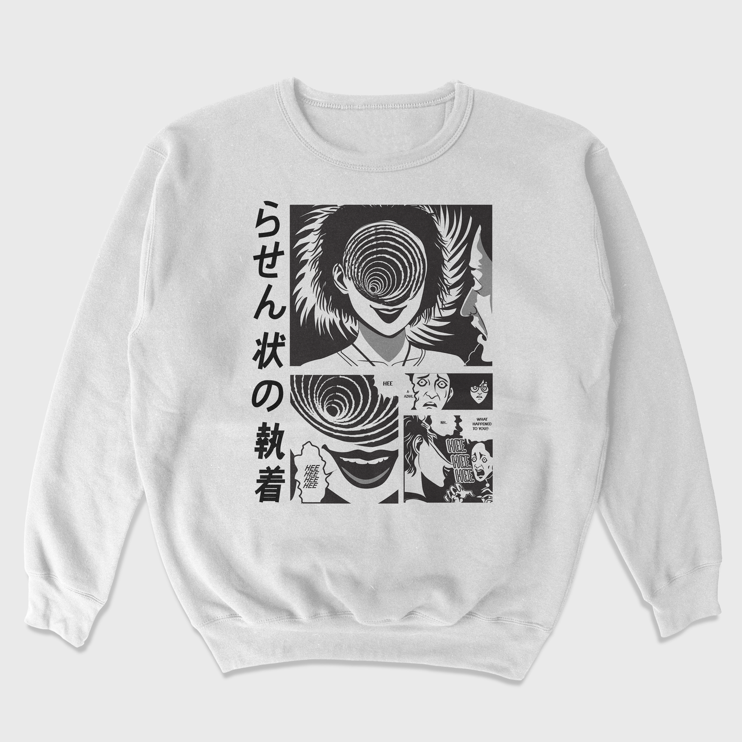 Moletom Gola Redonda Junji Ito Uzumaki Hee