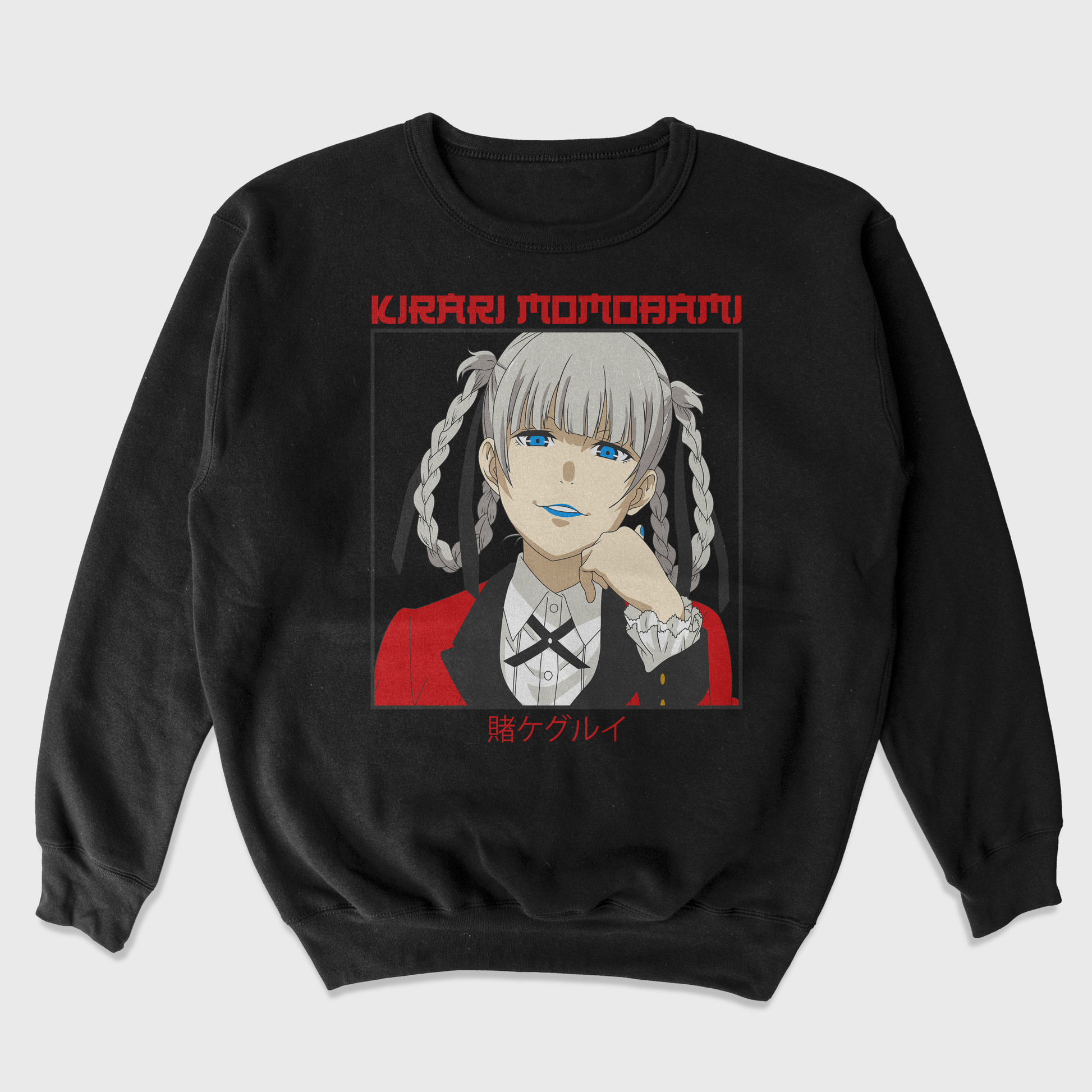 Moletom Gola Redonda Kirari Momobami Kakegurui Preto
