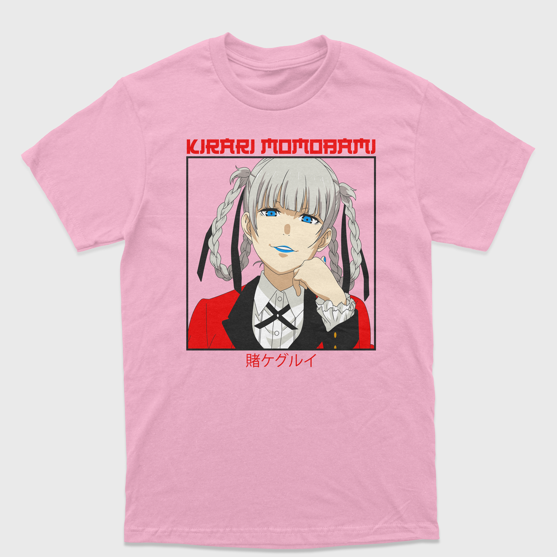 Camiseta Kirari Momobami Kakegurui Rosa Bebê 