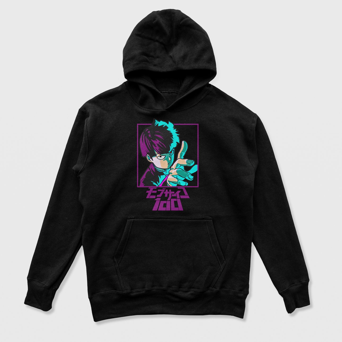 Moletom Canguru Mob Psycho 100 Anime Kageyama-preto
