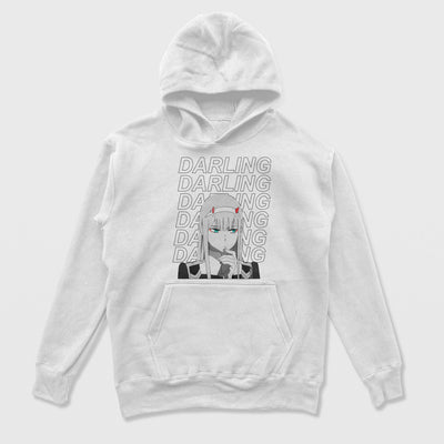 Moletom Canguru Darling in the Franxx 02 Branco
