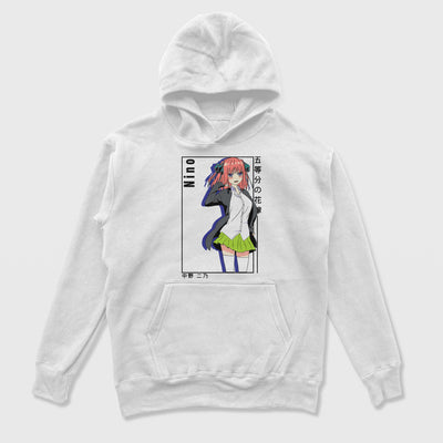 Moletom Canguru Nakano Nino Gotoubun no Hanayome Branco