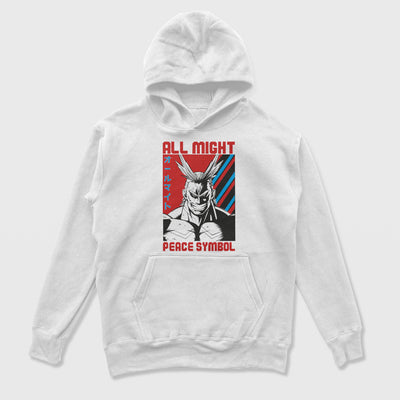 Moletom Canguru Peace Symbol All Might My Hero Academia