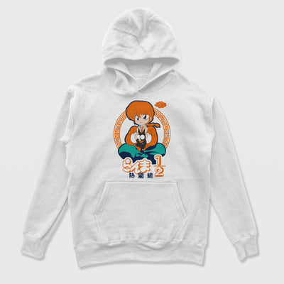Moletom Canguru Ranma e Ryoga Porquinho - Ranma Branco