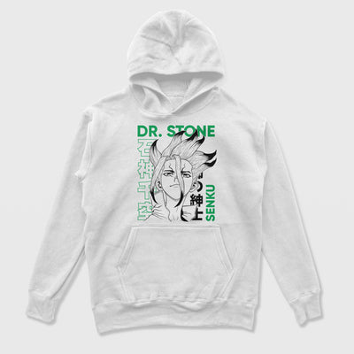 Moletom Canguru Senku Dr. Stone Branco