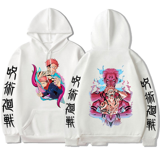Moletom Canguru Sukuna e Yuji Jujutsu Kaisen