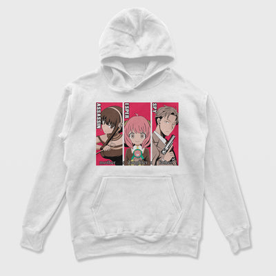 Moletom Canguru Yor Anya e Loyd Spy x Family Branco