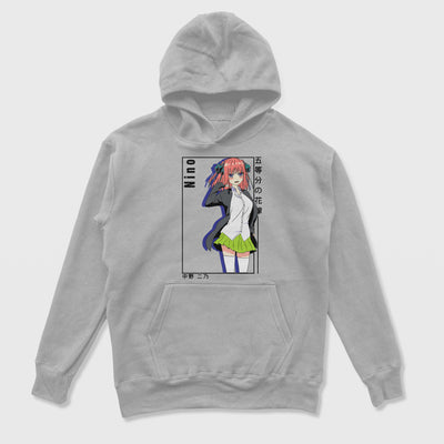 Moletom Canguru Nakano Nino Gotoubun no Hanayome Cinza