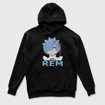 Moletom Canguru Rem Face ReZero Preto