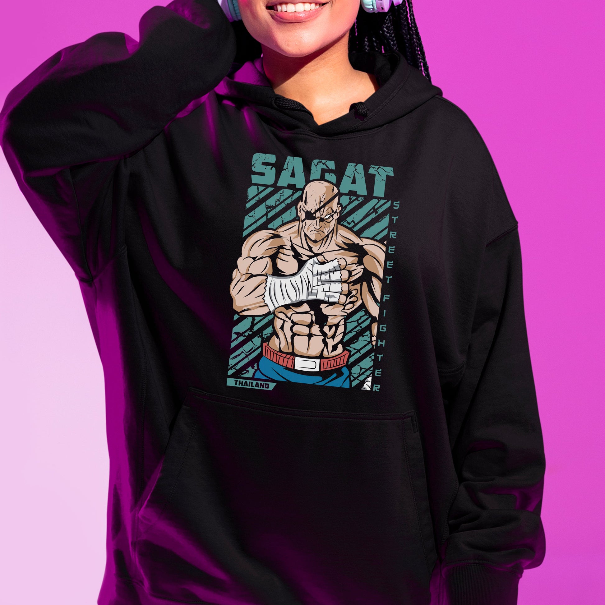Moletom Canguru Street Fighter Sagat