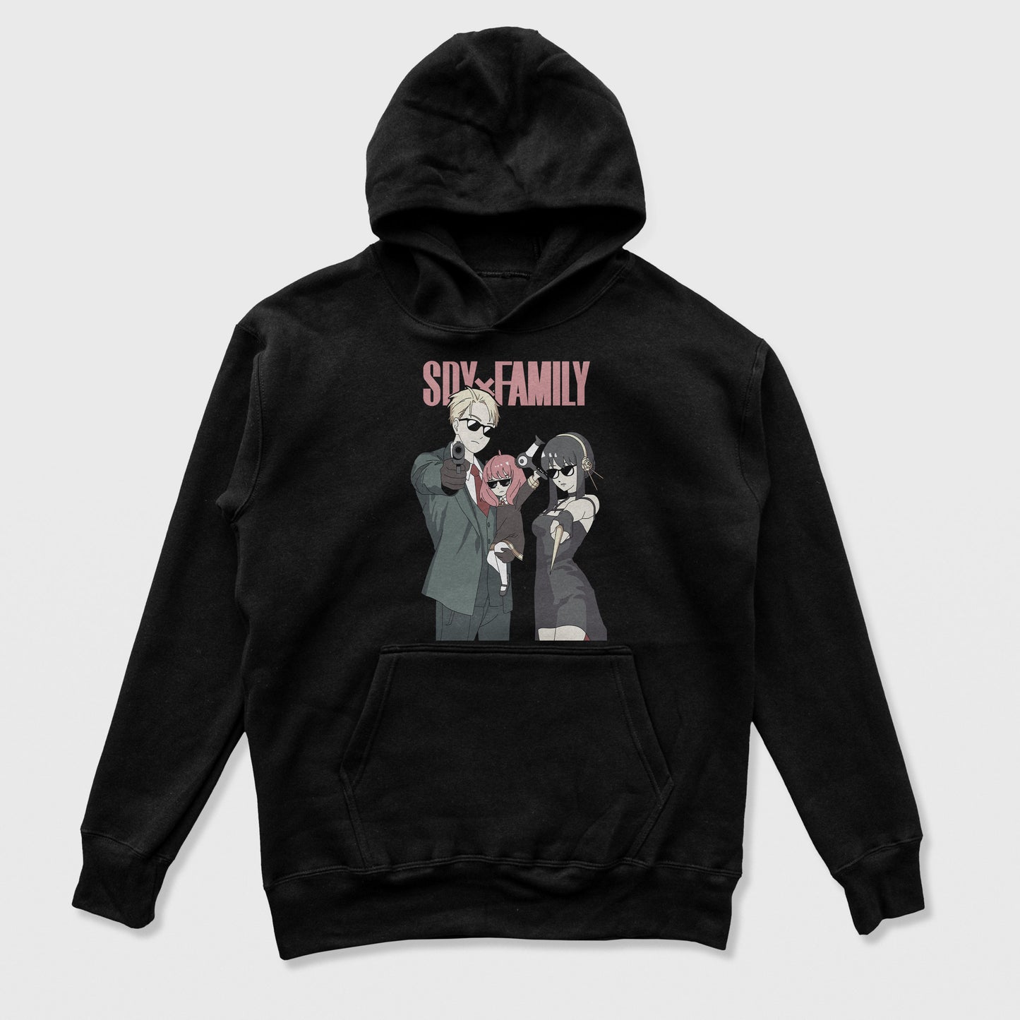 Moletom Canguru Style Familly Forger's Spy x Family Preto