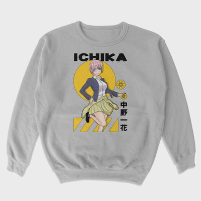 Moletom Gola Redonda Ichika Nakano Gotoubun no Hanayome Cinza