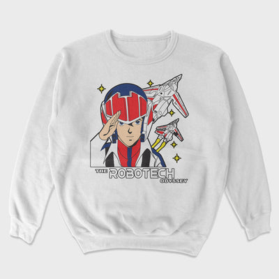 Moletom Gola Redonda The Robotech Odissey Branco