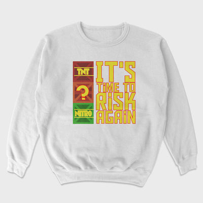 Moletom Gola Redonda It's Time to Risk Again Crash