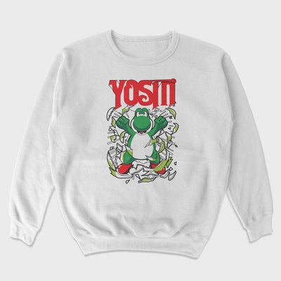 Moletom Gola Redonda Yoshi Mario World Game