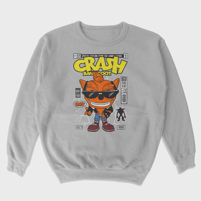 Moletom Gola Redonda Crash Bandicoot Punk Style