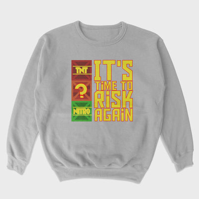 Moletom Gola Redonda It's Time to Risk Again Crash