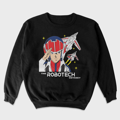Moletom Gola Redonda The Robotech Odissey     Preto