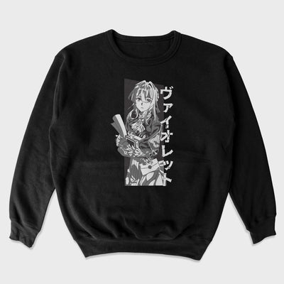 Moletom Gola Redonda Violet Evergarden Escritora