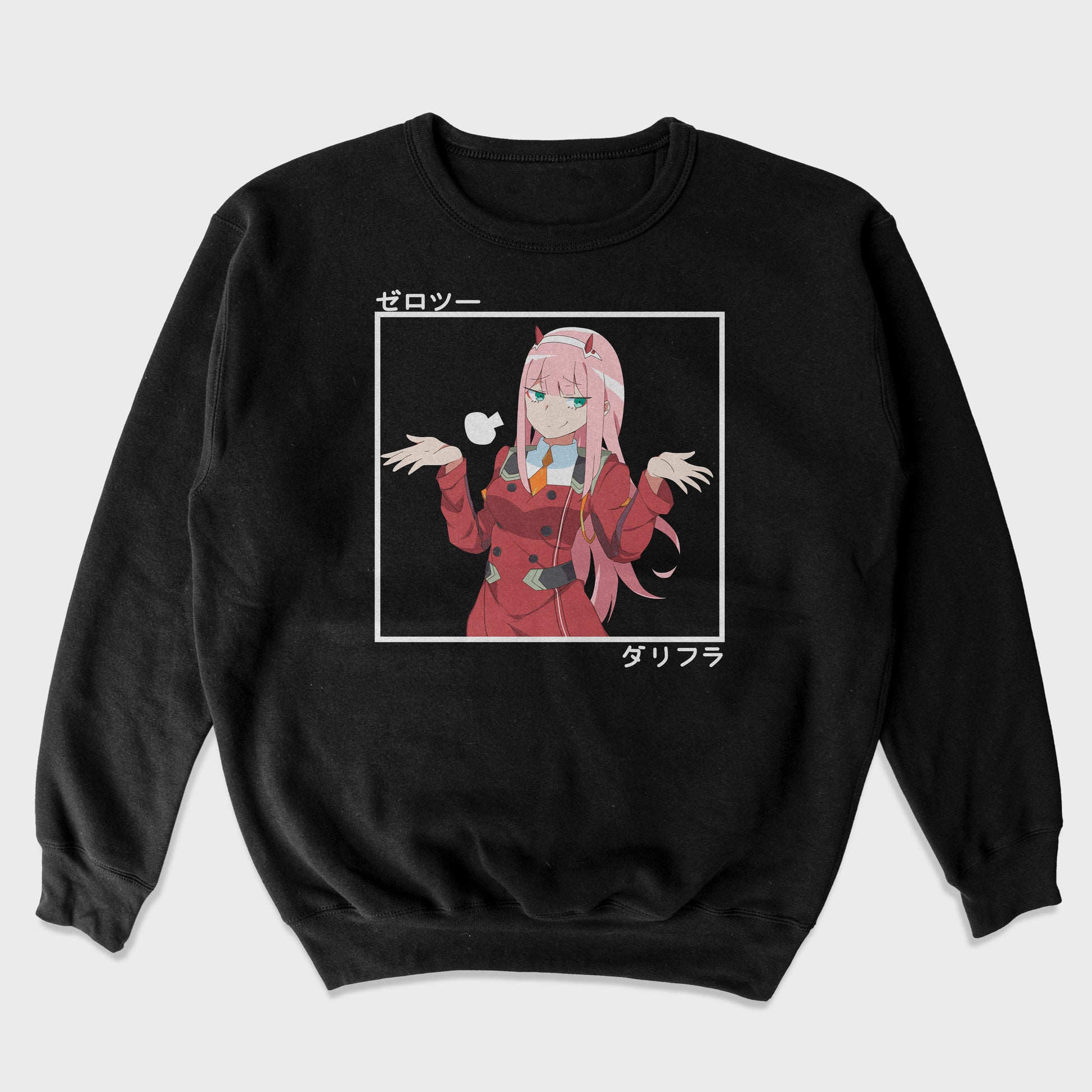 Moletom Gola Redonda Zero Two Darling No Franxx
