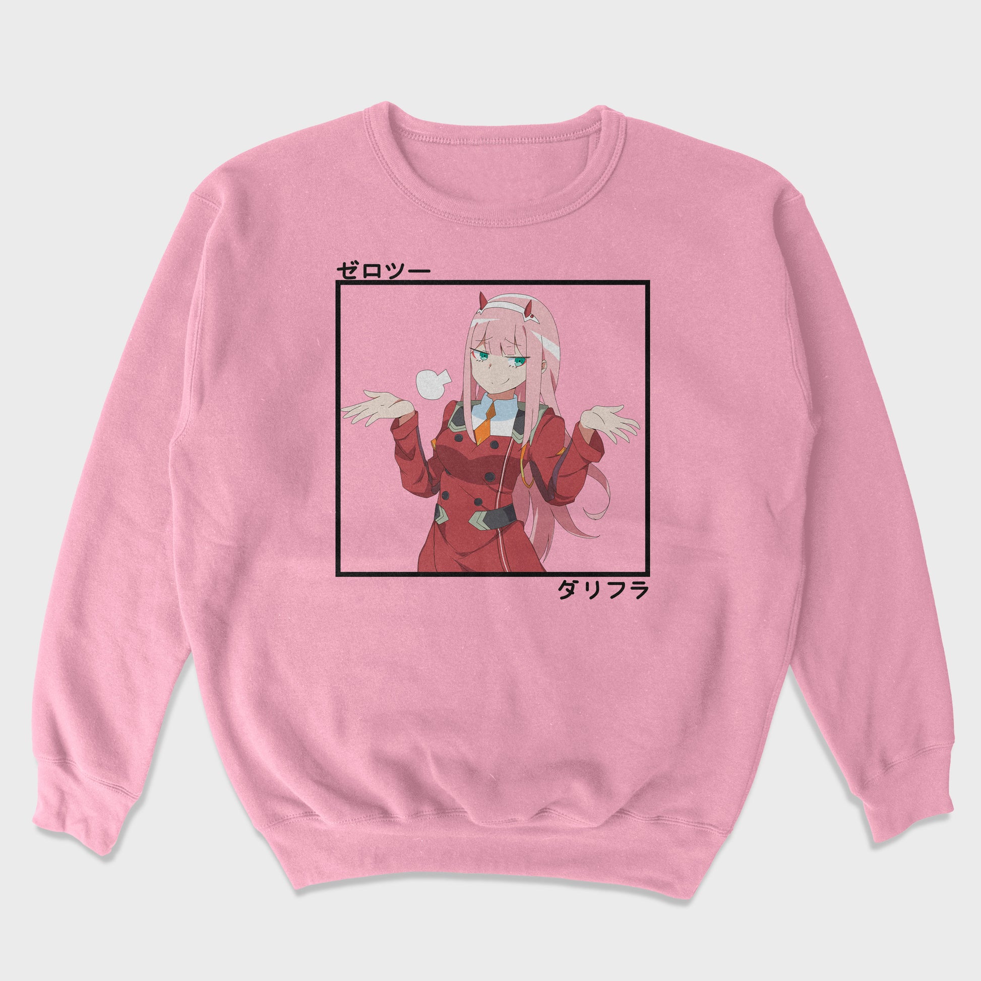 Moletom Gola Redonda Zero Two Darling No Franxx