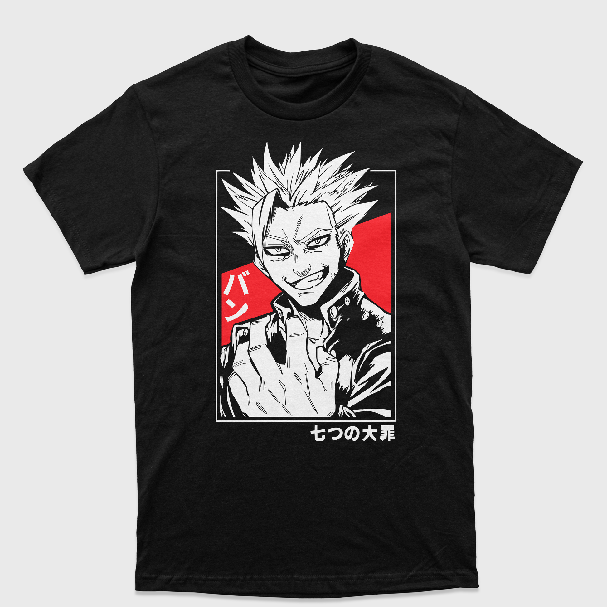 Camiseta Nanatsu No Taizai Ban Preto