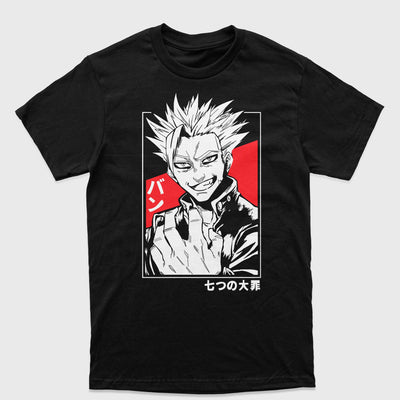 Camiseta Nanatsu No Taizai Ban Preto