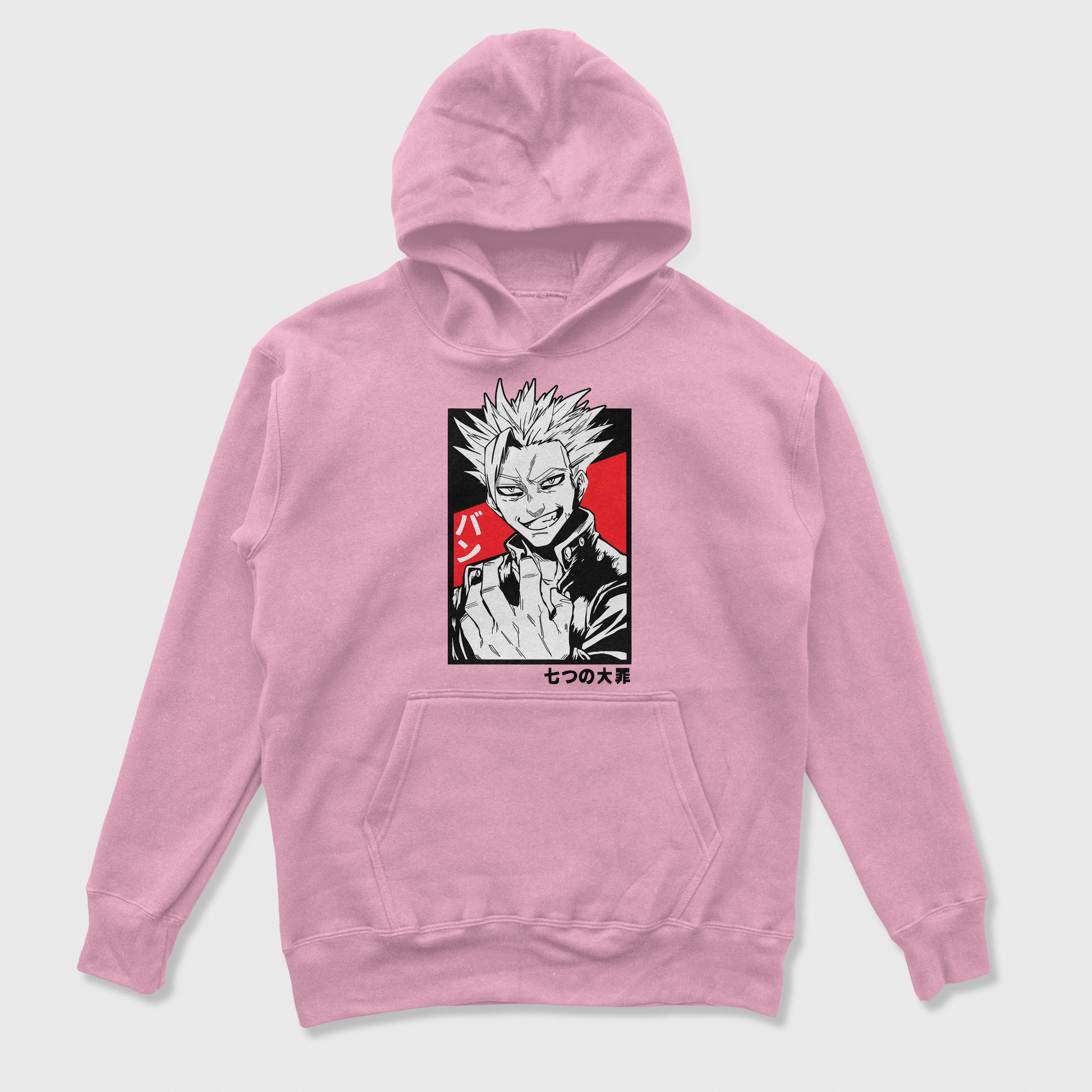 Moletom Canguru Nanatsu No Taizai Ban Rosa Bebê