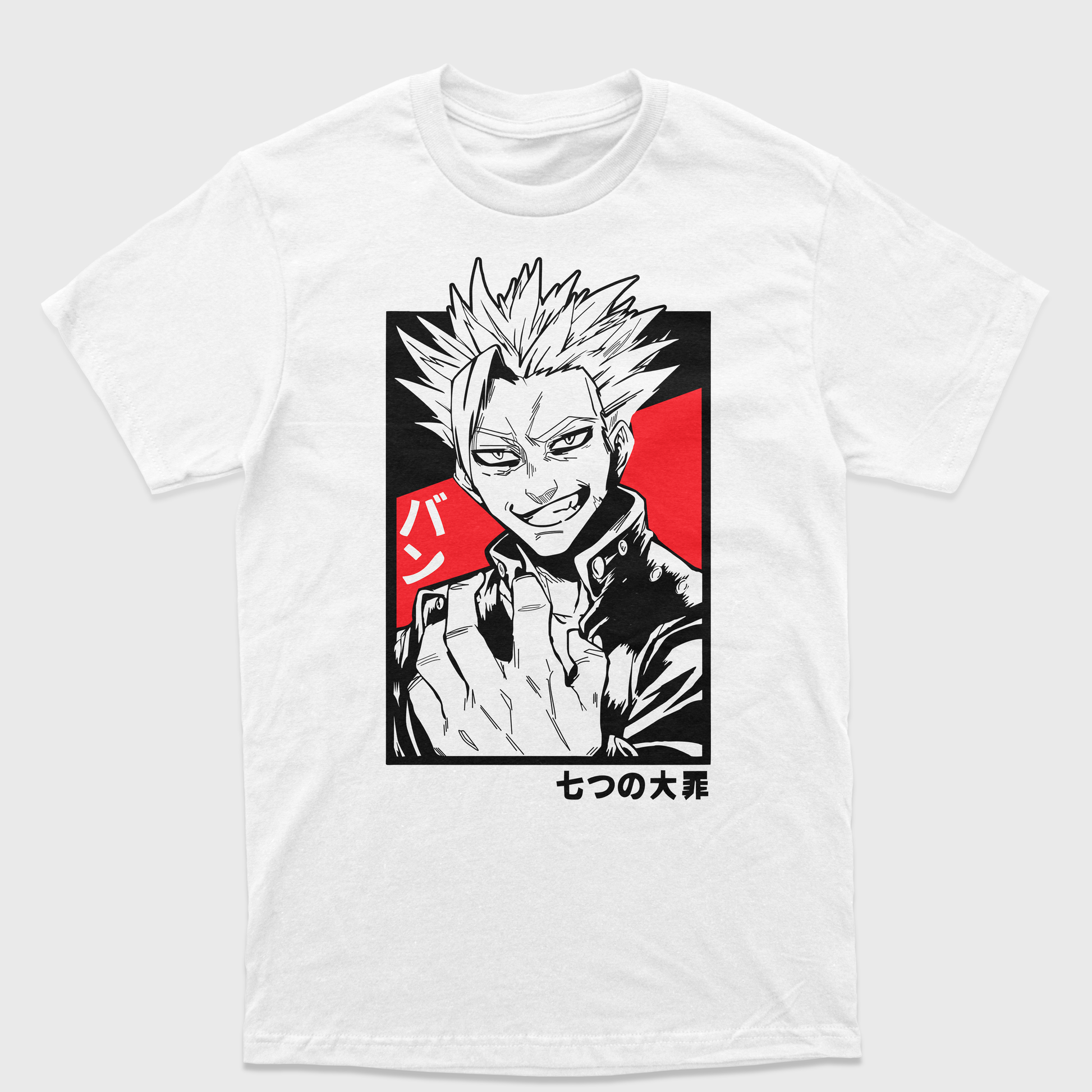 Camiseta Nanatsu No Taizai Ban Branco