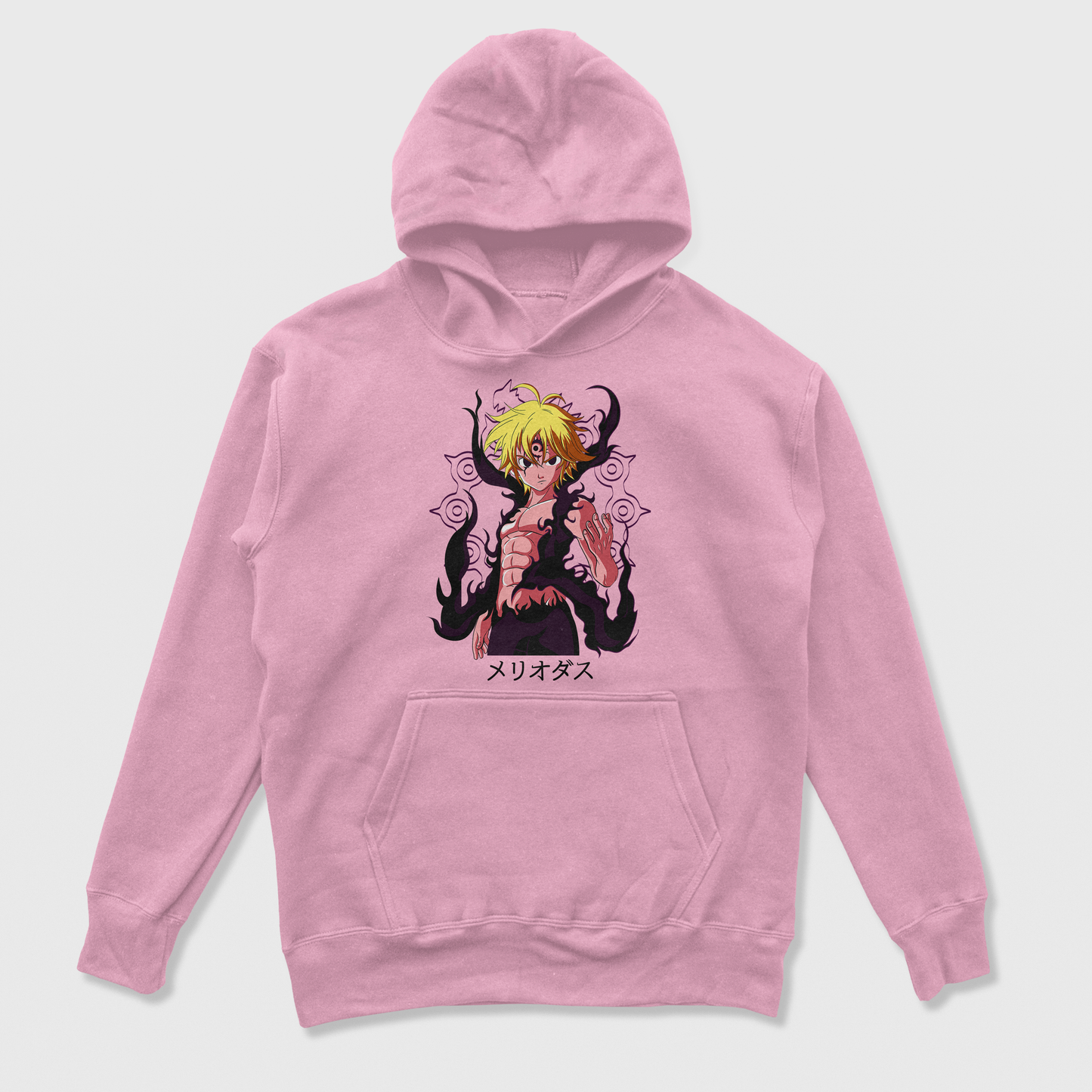 Moletom Canguru Nanatsu No Taizai Meliodas Rosa bebê