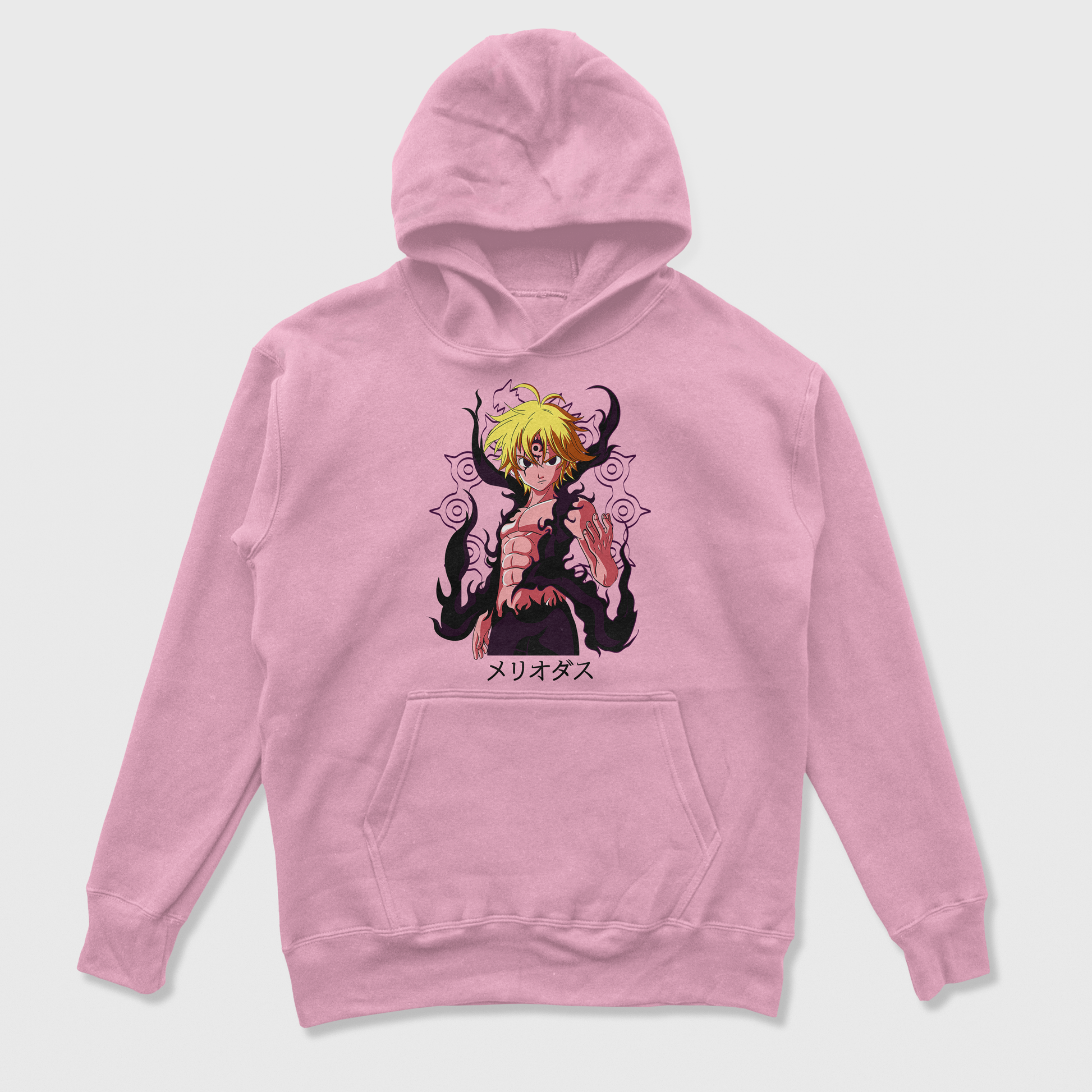 Moletom Canguru Nanatsu No Taizai Meliodas Rosa bebê